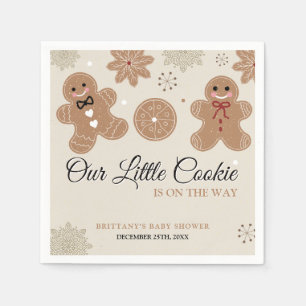 Little Cookie Christmas Baby Shower Paper Napkin