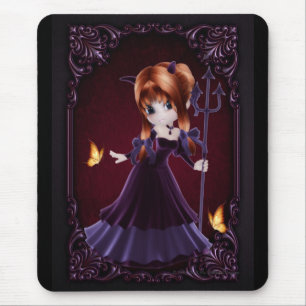 Little Cookie Devil Girl Design 5 Mouse Pad