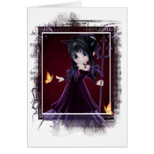 Little Cookie Devil Girl Design 6 Fantasy Card 2