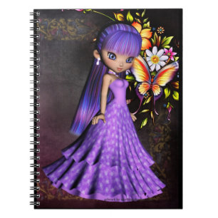 Little Cookie Dress Girl Design 2 Notebook