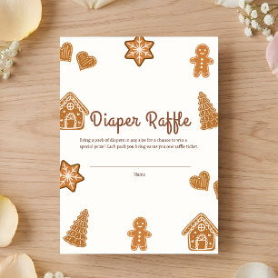Little Cookie Gingerbread Baby Shower  Enclosure Card