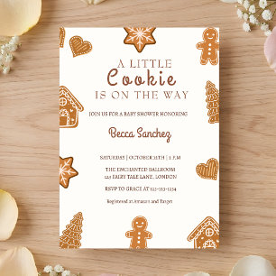 Little Cookie Gingerbread Baby Shower  Invitation
