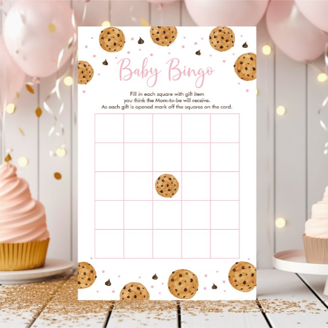 Little Cookie Pink Girl Baby Shower Bingo Game (Creator Uploaded)