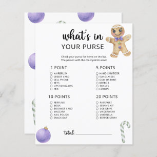 Little cookie whats in your purse baby shower game