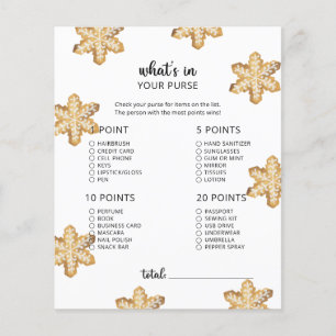 Little cookie whats in your purse baby shower game