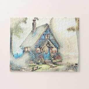 Little Cottage In The Woods - Enchanting Escape Jigsaw Puzzle