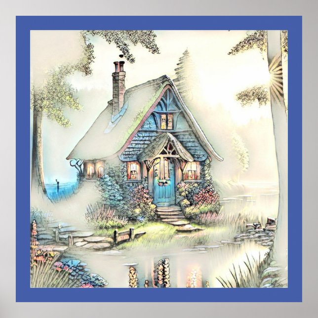 Little Cottage In The Woods - Enchanting Escape Poster (Front)