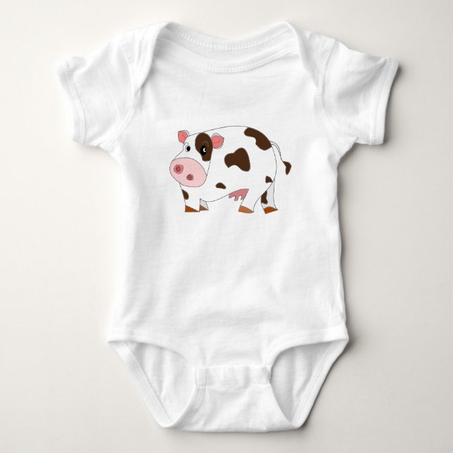 Little Cow Baby Bodysuit (Front)