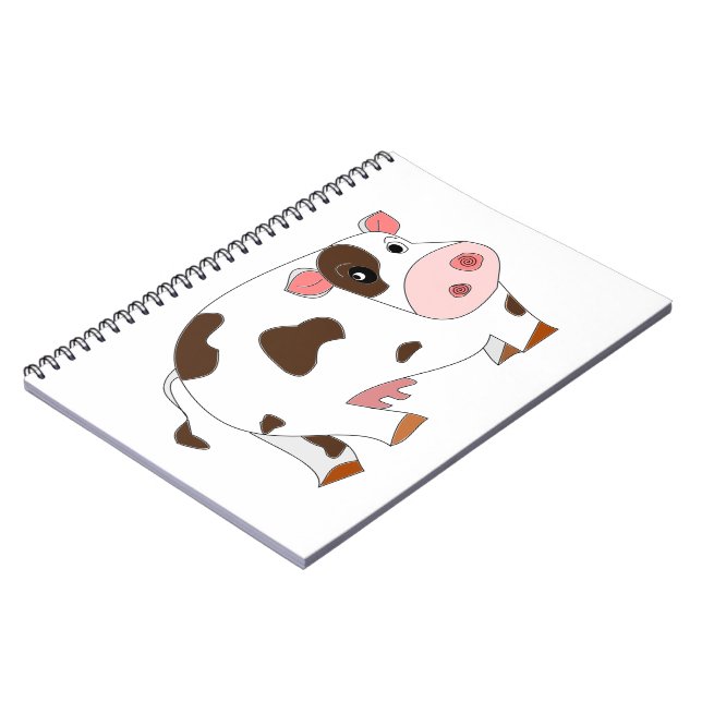 Little Cow Notebook Cartoon - Painting (Left Side)