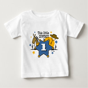 Little Cowboy 1st Birthday T-shirt