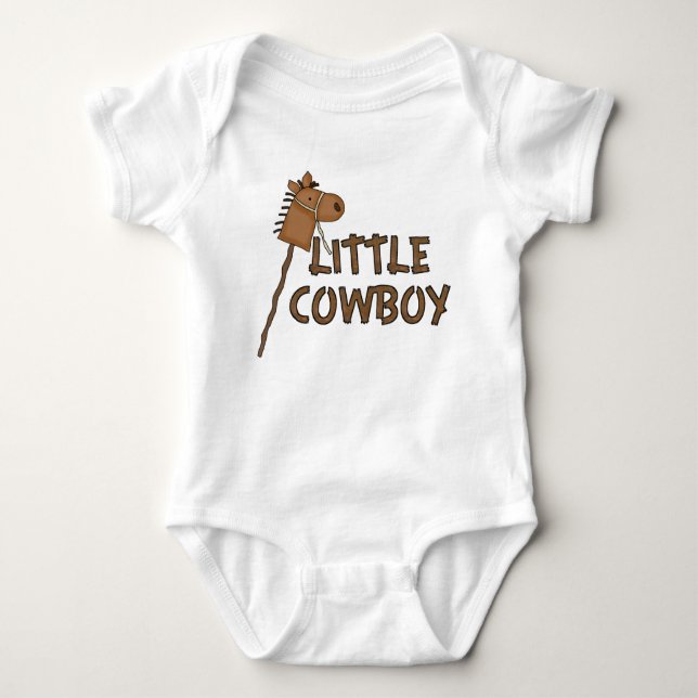 Little Cowboy Baby Boy Bodysuit (Front)