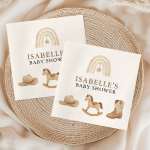 Little Cowboy Baby Shower Napkin
