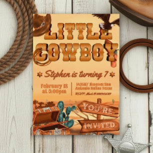 Little Cowboy Birthday Invitation