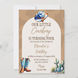 Little Cowboy Birthday Party Invitation