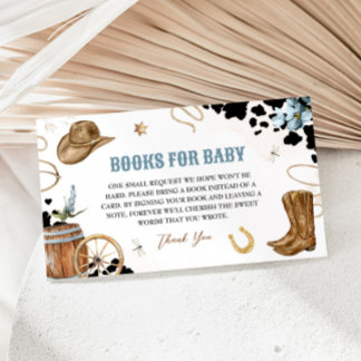 Little Cowboy Books For Baby Enclosure Card
