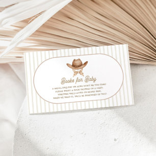 Little Cowboy Clothesline Books For Baby Enclosure Card