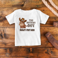 Little cowboy first rodeo personalised name