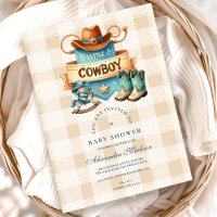 Little Cowboy Modern Western Rodeo Baby Shower