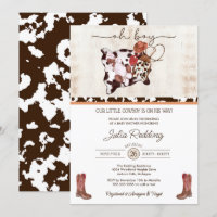 Little Cowboy Rustic Western V3 Boy Baby Shower