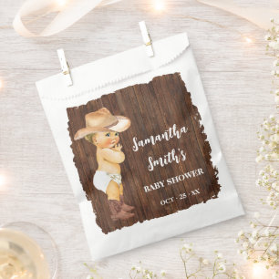 Little Cowboy Western Baby Shower Party Favour Bags