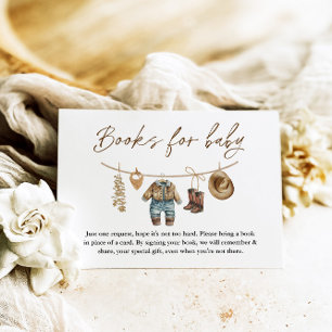 Little Cowboy, Wild West Rodeo Books for Baby Enclosure Card