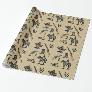 Little Cowboys & Wild West Kids Wrapping Paper – B