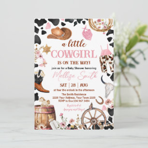 Little Cowgirl Baby Shower Invitation