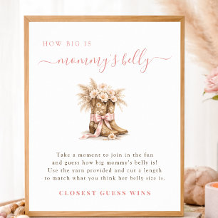 Little Cowgirl Games How Big Is Mummy's Belly Sign