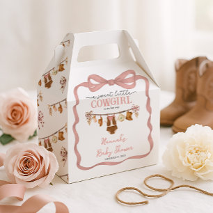 Little Cowgirl Western Clothes Baby Shower Favour Box
