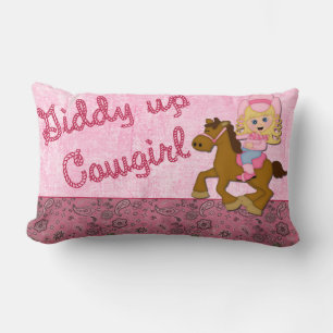 Little Cowgirl Western Kid's Bedroom Pillow