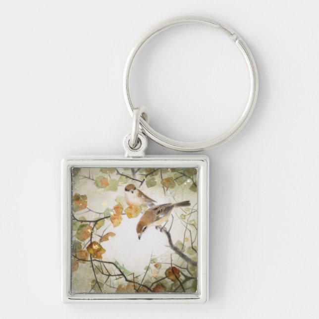 Little Creature-Bull-headed Shrikes Key Ring (Front)