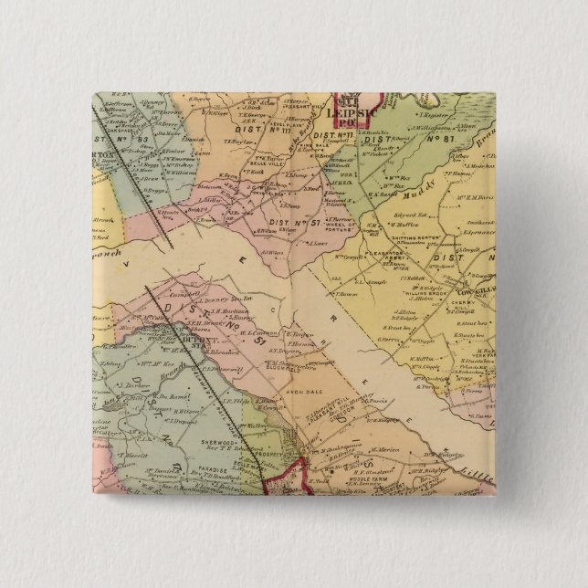 Little Creek, Dover hundreds 15 Cm Square Badge (Front)