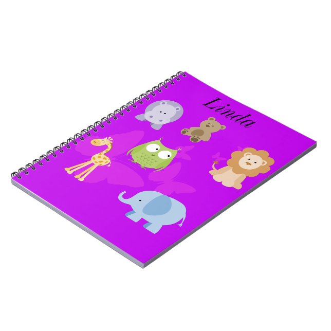 Little Critters Purple Name Delight Notebook (Left Side)