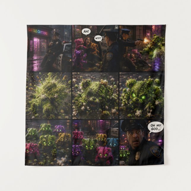 Little critters storyboard comic style tapestry de (Front)