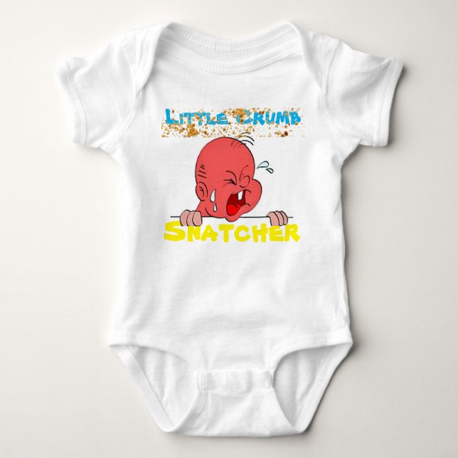 Little Crumb Snatcher Baby T-Shirt Bodysuit (Front)