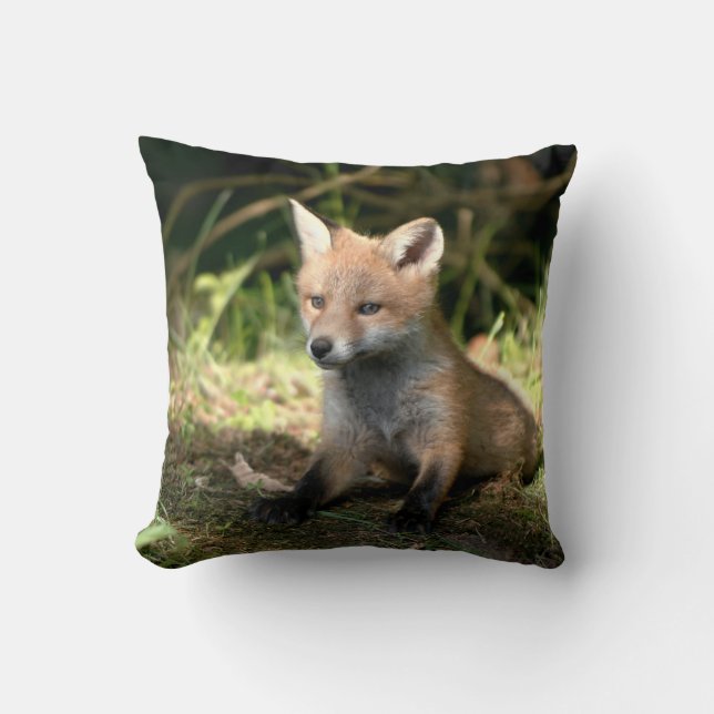 Little Cub Red Fox Cushion (Front)