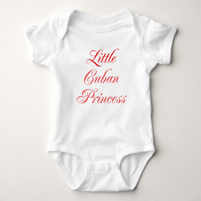 Little Cuban Princess Baby Bodysuit (Front)