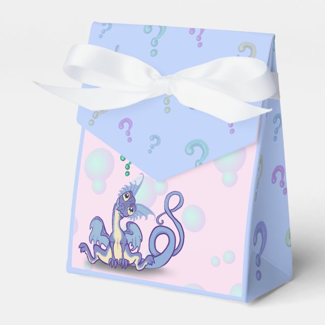 Little Curious Dragon Favour Box (Front Side)