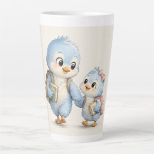 Little Cute Blue Bird Tall Latte Coffee Mug