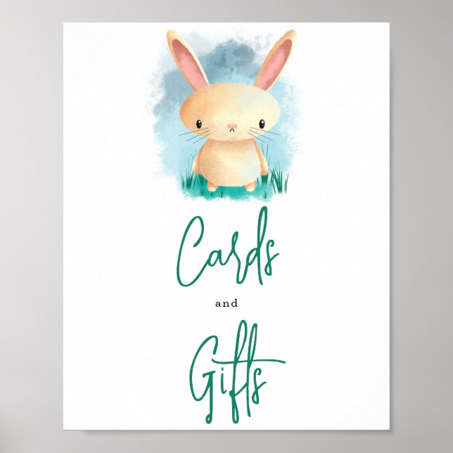 Little cute Bunny - cards and gifts Poster (Front)