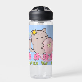 little cute cat water bottle
