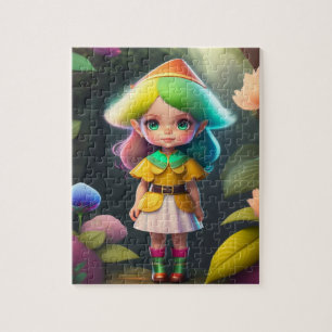 Little Cute Elf Girl Jigsaw Puzzle