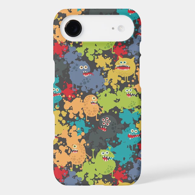 Little cute funny monsters Case-Mate iPhone case (Back)