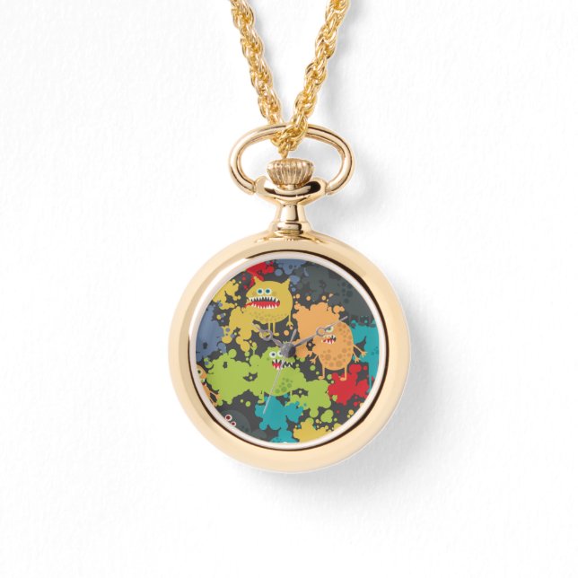 Little cute funny monsters watch (Front)