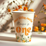 Little cutie 1st birthday citrus oranges paper cups<br><div class="desc">Little cutie 1st birthday citrus oranges Paper Cups 
Matching items available.</div>