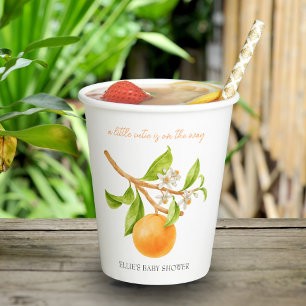 Little Cutie Aesthetic Baby Shower Paper Cups
