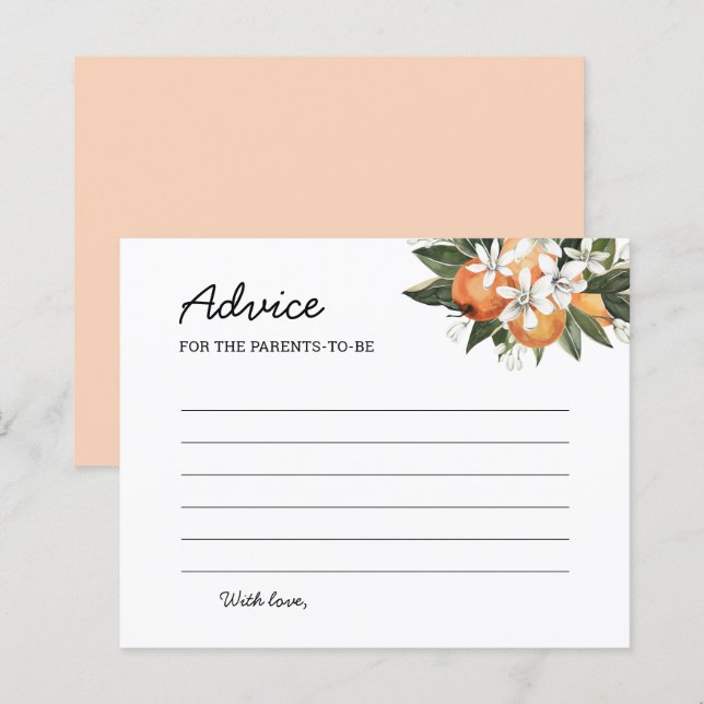 Little Cutie Baby Advice For The Parents To Be (Front/Back)