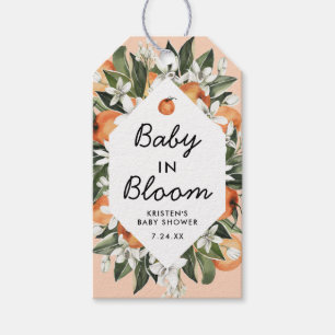 Little Cutie Baby In Bloom Baby Shower Favour Gift Tags