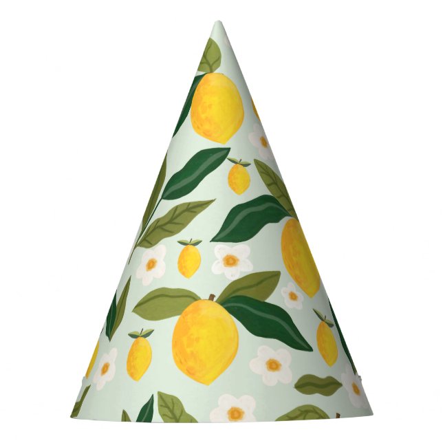 Little Cutie Baby Lemon Citrus  Party Hat (Front)