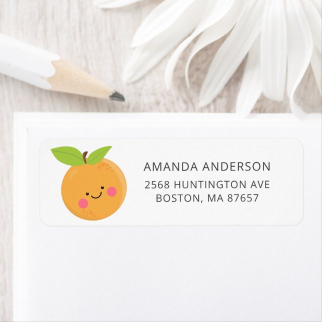 Little Cutie Baby Shower Address Label (Insitu)
